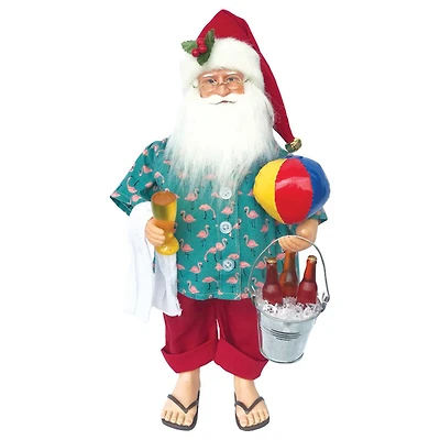 Santa's Workshop 15" Beer At The Beach Claus