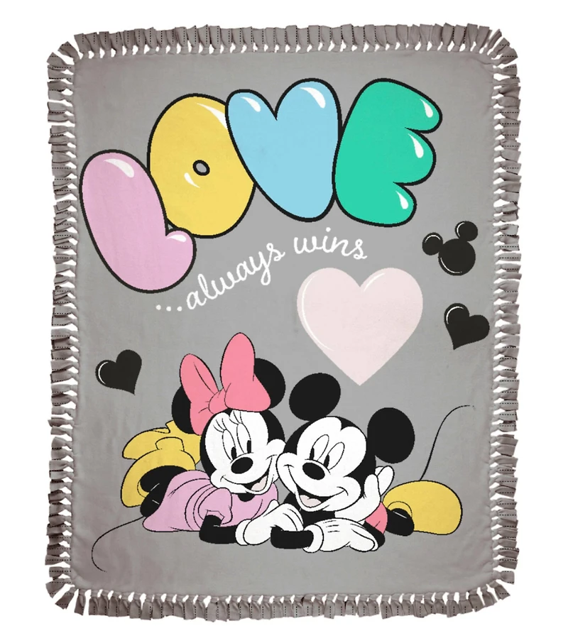Disney® 48" Love Always Wins No Sew Fleece Throw Kit