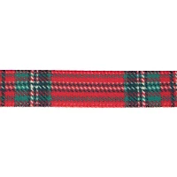 3/8" x 12ft. Red Tartan Ribbon by Celebrate It® Christmas
