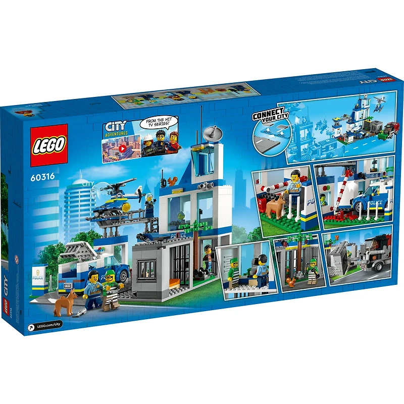 LEGO® City Police Station 60316 Building Kit (668 Pieces)
