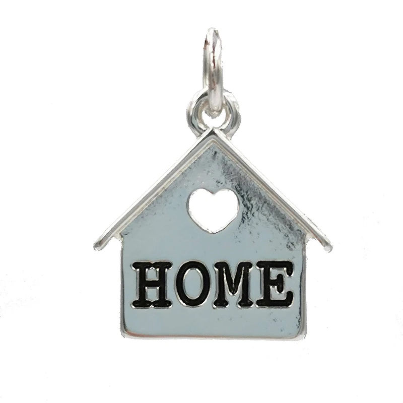 Charmalong™ Antique Silver Plated Home Charm by Bead Landing™