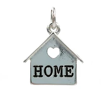 Charmalong™ Antique Silver Plated Home Charm by Bead Landing™