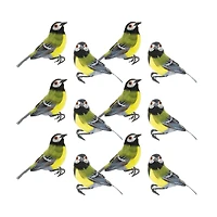 Foam & Feather Birds Decoration Set