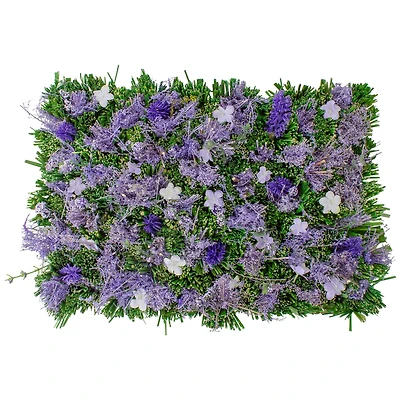 13" x 9" Mixed Floral & Grass Artificial Spring Mat