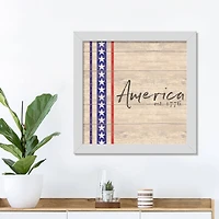 Established 1776 White Framed Print Under Plexiglass