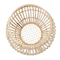 15" Bamboo Handmade Open Frame Round Vase