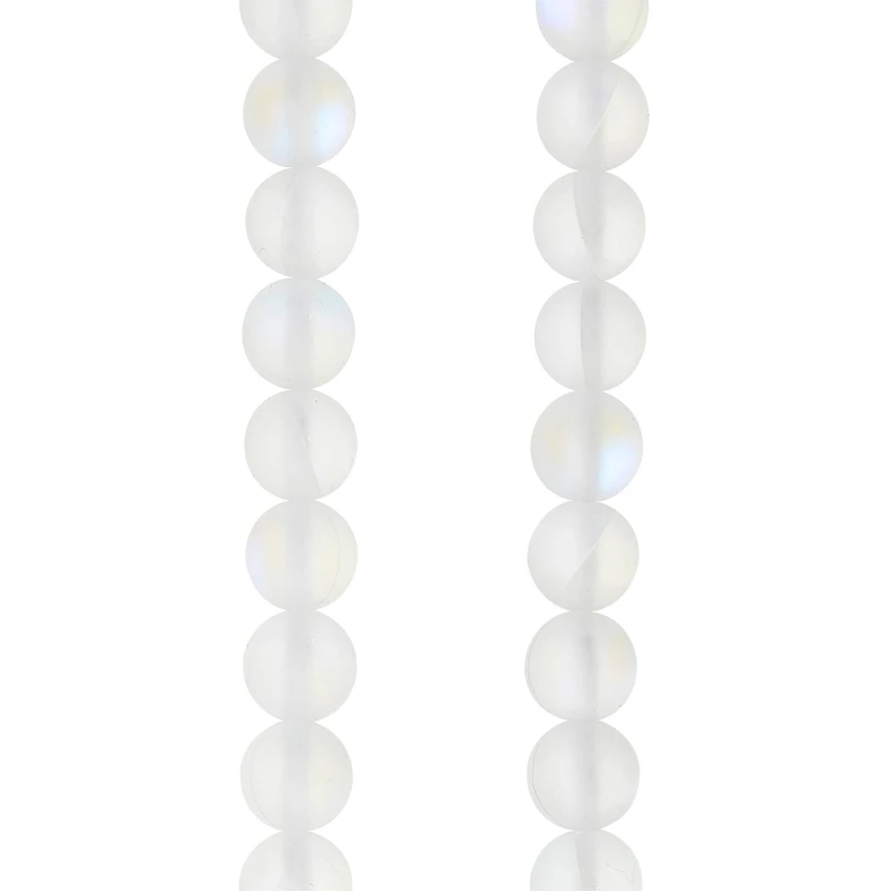 12 Pack: White Opal Glass Round Beads, 6mm by Bead Landing™