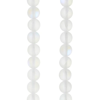 12 Pack: White Opal Glass Round Beads, 6mm by Bead Landing™