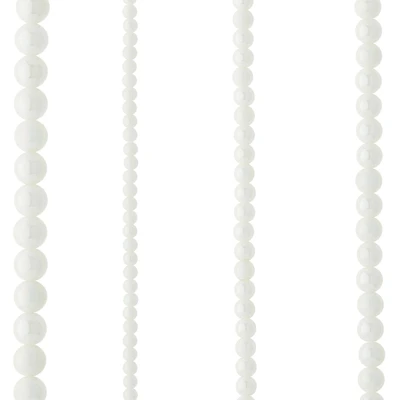 White Marble Glass Round Beads by Bead Landing™