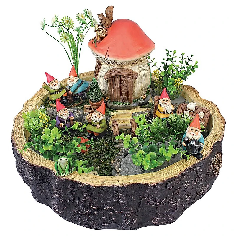 Design Toscano 3.5" Tiny Forest Friends Gnome Garden Statue