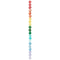 12 Pack: Rainbow Faceted Dyed Quartz Round Beads, 8mm by Bead Landing™