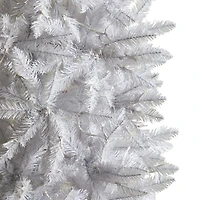 8ft. Pre-Lit White Artificial Christmas Tree, Warm White LED Lights