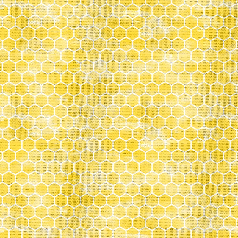 Yellow Honeycomb Cotton Fabric Bundle by Loops & Threads™