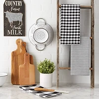 DII® Black & White Dishtowel Set