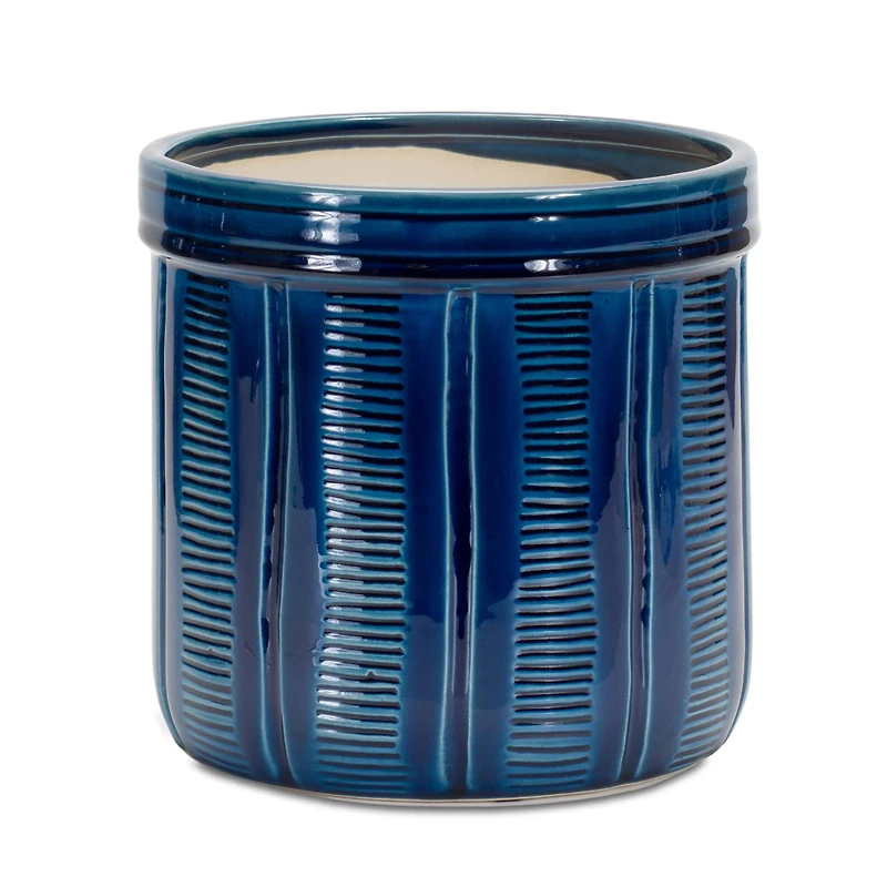 Navy Terra Cotta Pot Set