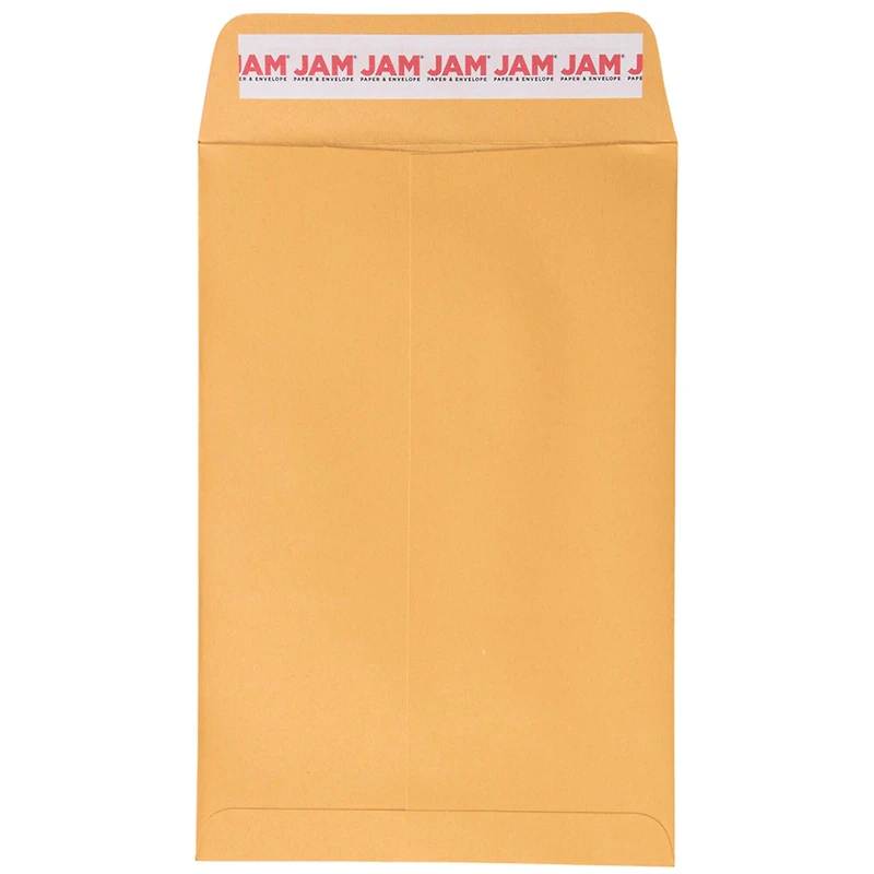JAM Paper 6" x 9" Brown Kraft Manila Open End Catalog Envelopes