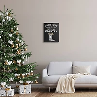 Stupell Industries Christmas Better In Country Phrase Canvas Wall Art