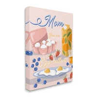Stupell Industries Mom You Are Egg-cellent Phrase Canvas Wall Art
