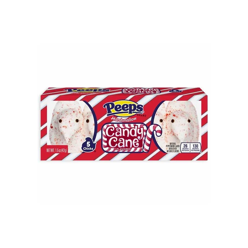 PEEPS® Candy Cane Flavored Marshmallow Chicks, 5ct.
