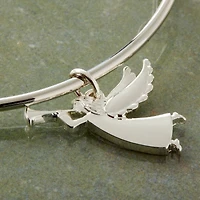Charmalong™ Silver Plated Angel Charm by Bead Landing™