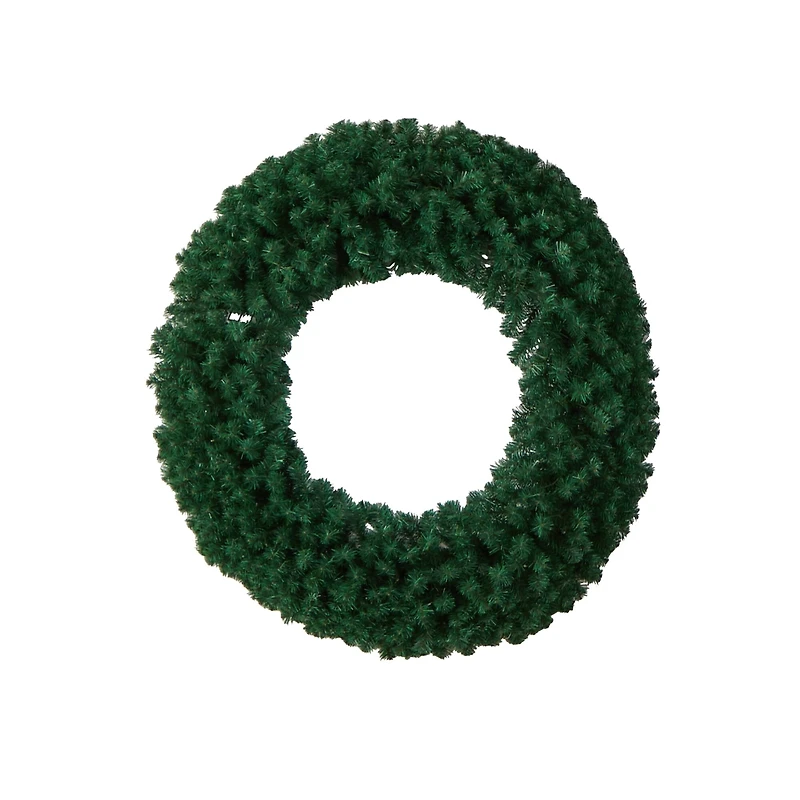 48" White LED Lights Artificial Christmas Wreath