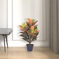 2.5ft. Potted Artificial Croton Tree