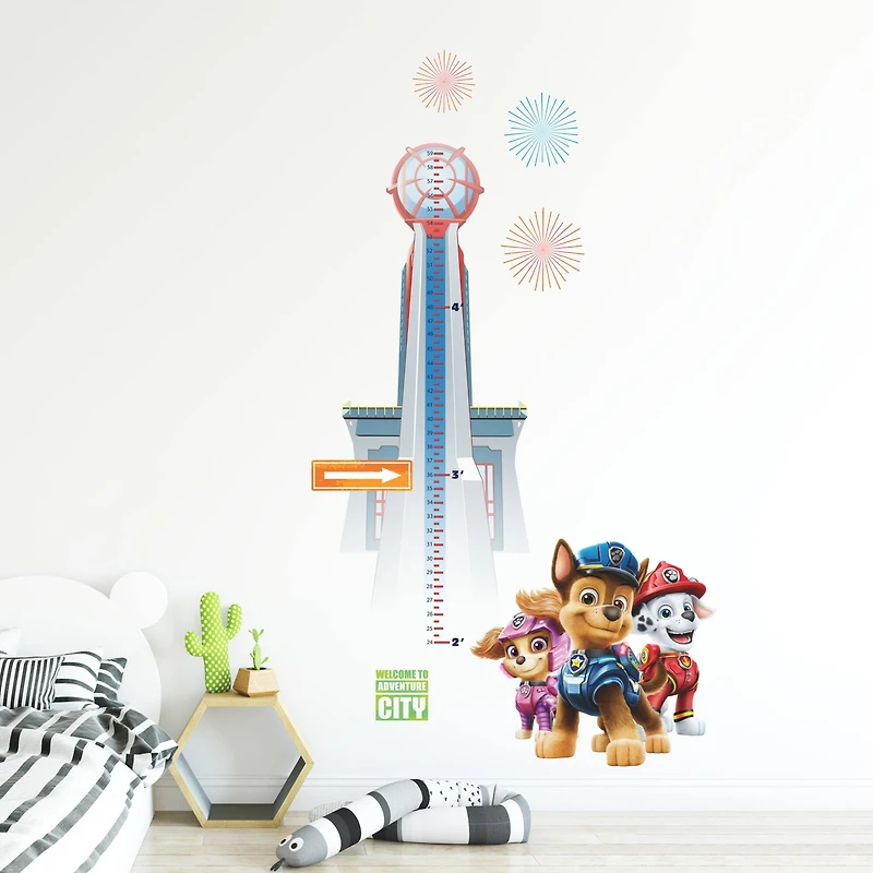 RoomMates Paw Patrol Growth Chart Peel & Stick Wall Decal Set