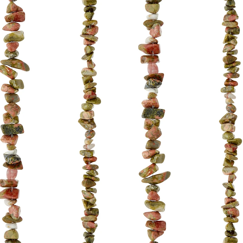12 Packs: 4 ct. (48 total) Unakite Chip Beads by Bead Landing®