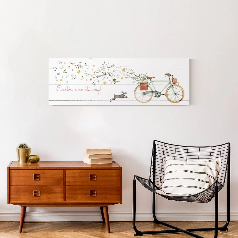 Easter Bike Canvas Wall Art