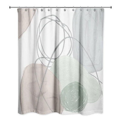 Chic Urban Abstract II 71" x 74" Shower Curtain