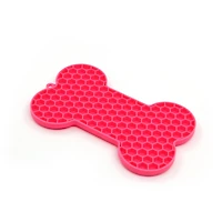 7" Bone Pet Lick Mat by Fab Finds
