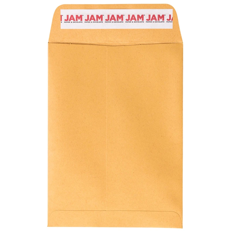 JAM Paper 5.5" x 7.5" Brown Kraft Open End Catalog Manila Envelopes