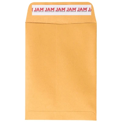 JAM Paper 5.5" x 7.5" Brown Kraft Open End Catalog Manila Envelopes