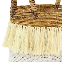 CosmoLiving by Cosmopolitan White Sea Grass Eclectic Storage Basket Set