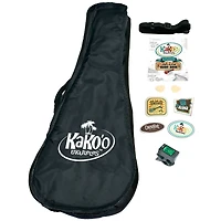 Salus KaKo'o 21" Sunburst Professional Wooden Ukulele Set