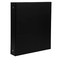 JAM Paper 1.5" Black Premium Linen Textured 3 Ring Binder