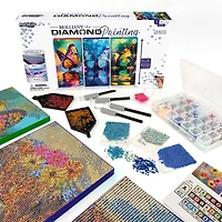 ArtSkills® Brilliant Art Enchanted Butterflies Stretched Canvas Diamond Painting Kit