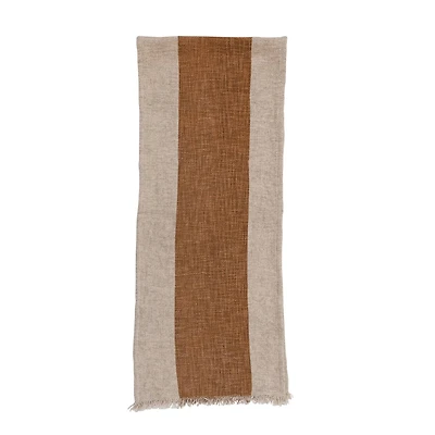Hello Honey® 72" Natural & Brown Stripe Table Runner