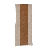 Hello Honey® 72" Natural & Brown Stripe Table Runner