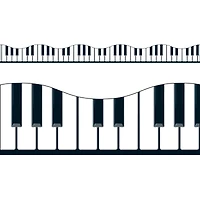 Trend Enterprises® Terrific Trimmers® Musical Keyboard Borders, 234ft.