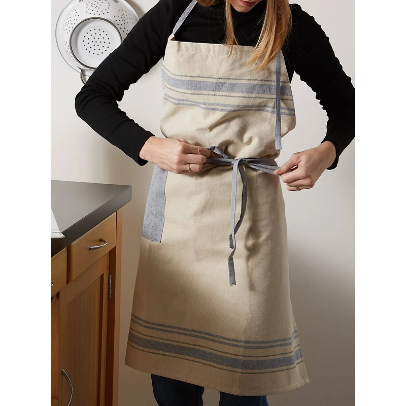 DII® Nautical Blue French Stripe Chef Apron