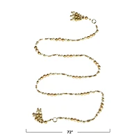 Hello Honey® 6ft. Metallic Acrylic Bead Garland with Tassels