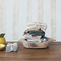 Hello Honey® 18" Natural Rustic Reclaimed Wood Bowl with Handles