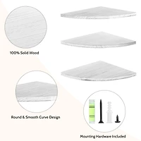 Floating Corner Shelves Set