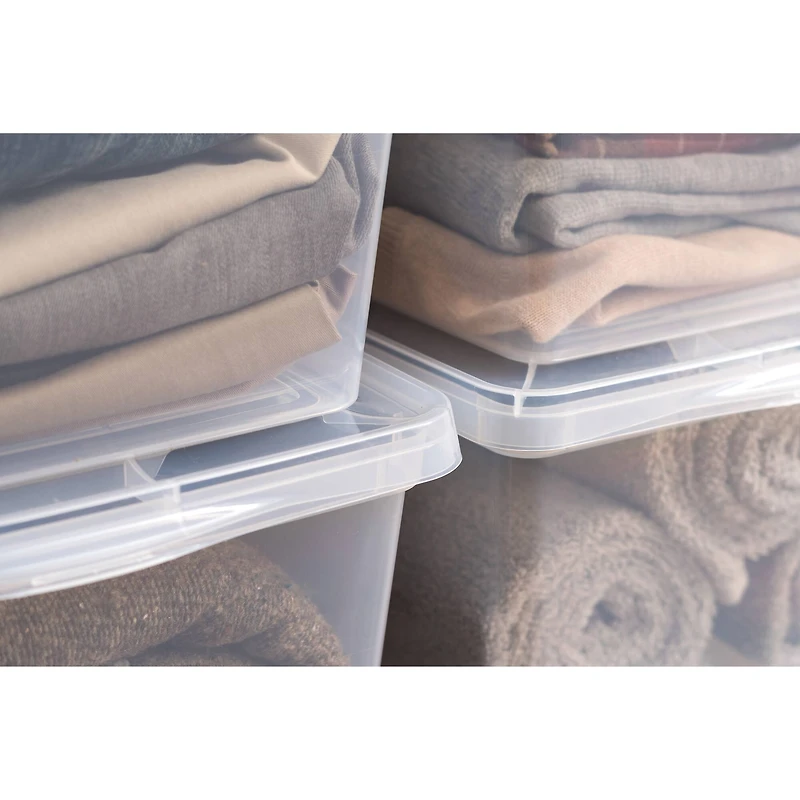 IRIS® 17qt. Clear Snap Top Storage Boxes, 8ct.