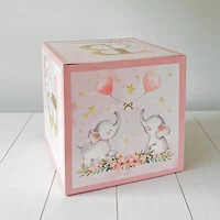 Kate Aspen® Pink Elephant Baby Shower Block Box Set