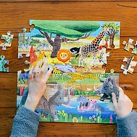 eeBoo Savanna 64 Piece Jigsaw Puzzle