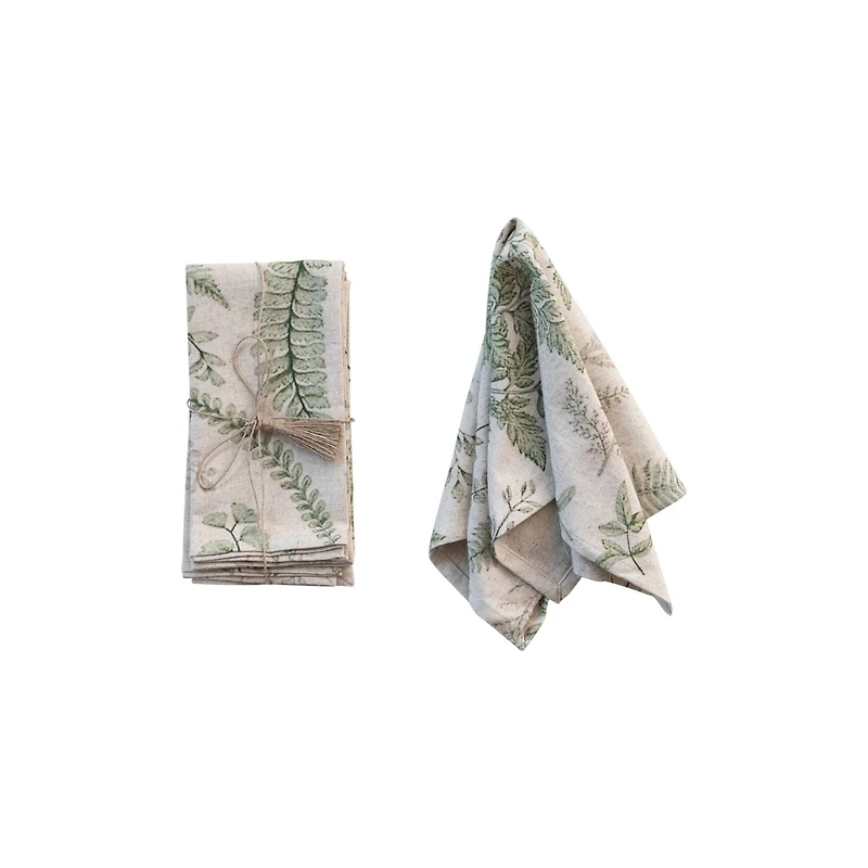 Hello Honey® Botanical Cotton Square Napkins, 4ct.