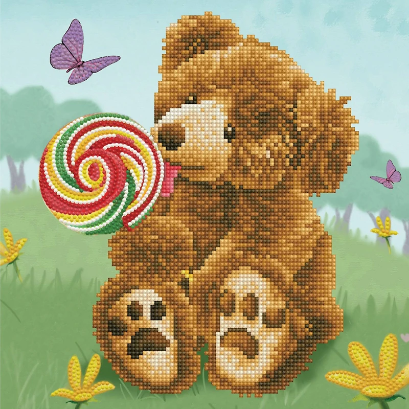 Diamond Dotz® Honey Pot BearLolly Pop Lick Diamond Painting Kit