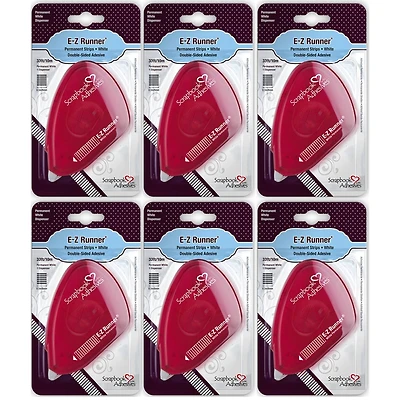 Scrapbook Adhesives by 3L® E-Z Runner® Permanent Strips Dispensers, 6ct.